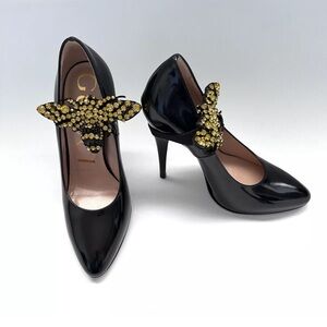 Gucci Elaisa Leather Heels Shoes